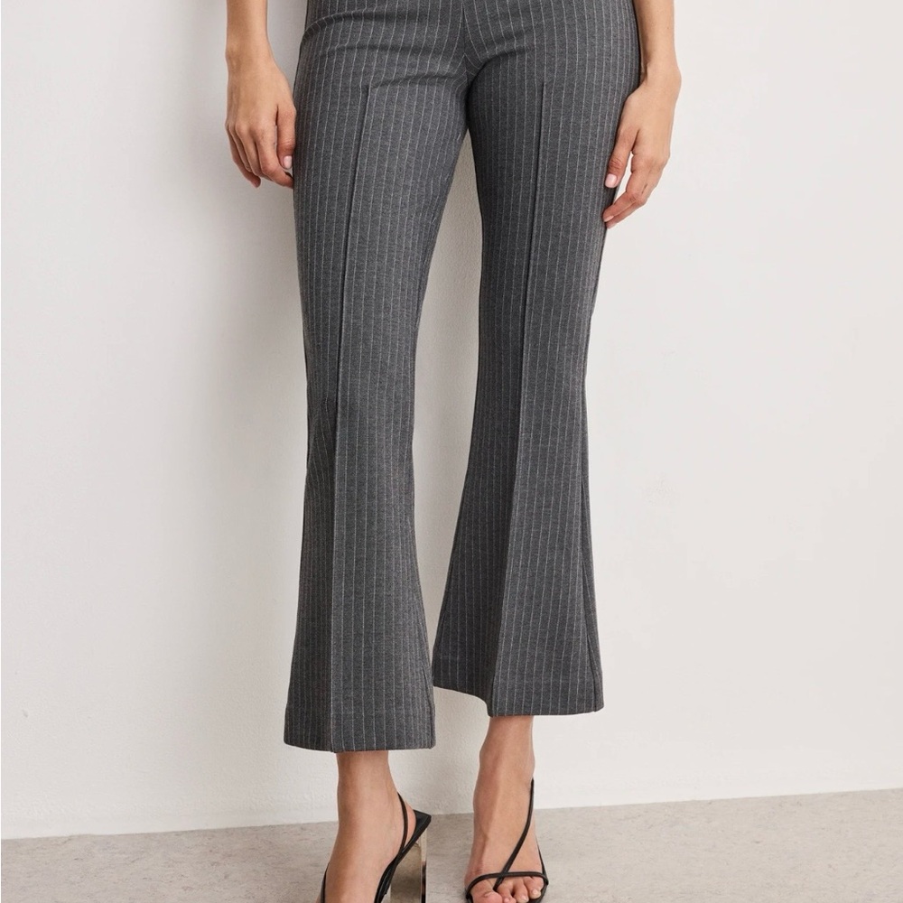 Good American Gray Pinstripe suit (see picture) pants Medium, Jacket Small- new